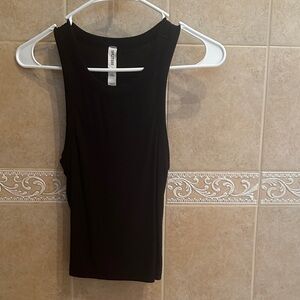 Splits59 Classic Black Ribbed  Tank Top